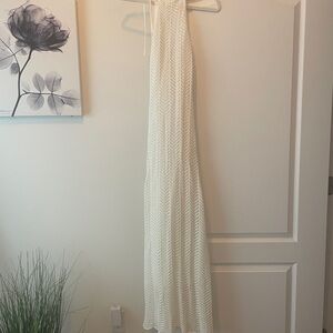 Chic White Crochet Maxi Dress